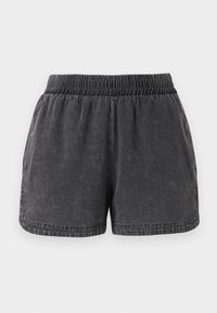 NMOREGON - Džínové kraťasy - black washed