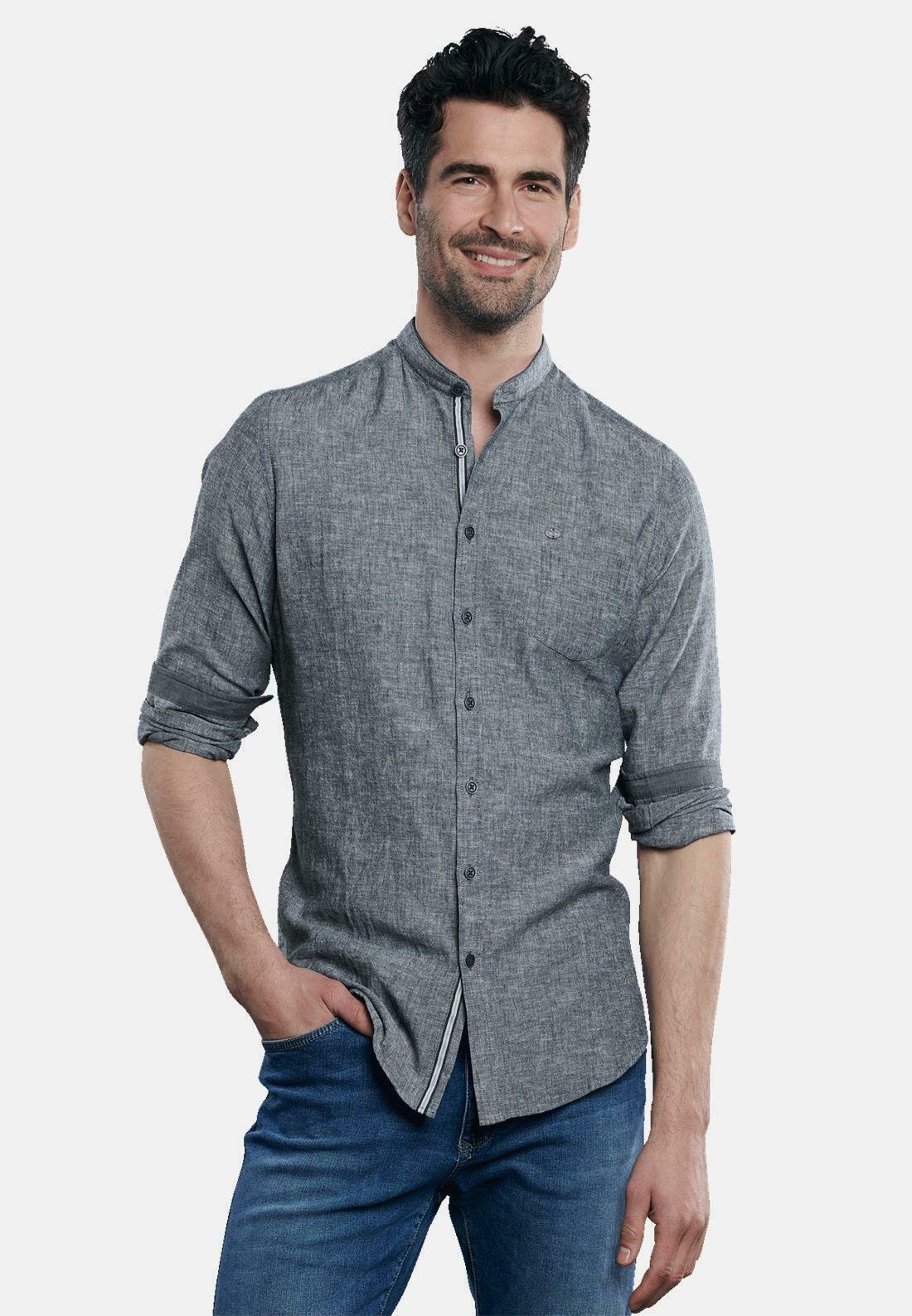 grey shirt casual