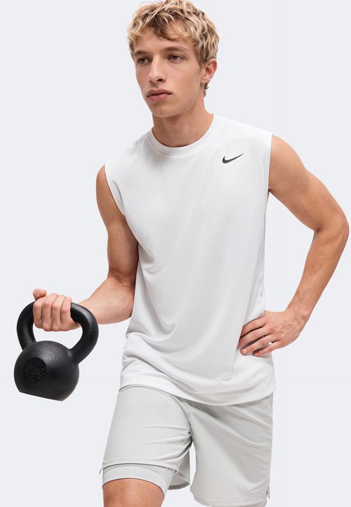 Nike TEE FLEX - Top - white/black — foto 4