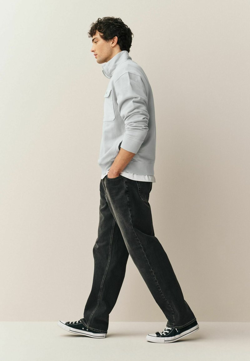 Sweat Homme Next Gris Zippé Intégral Taille M, Coton, Excellent état