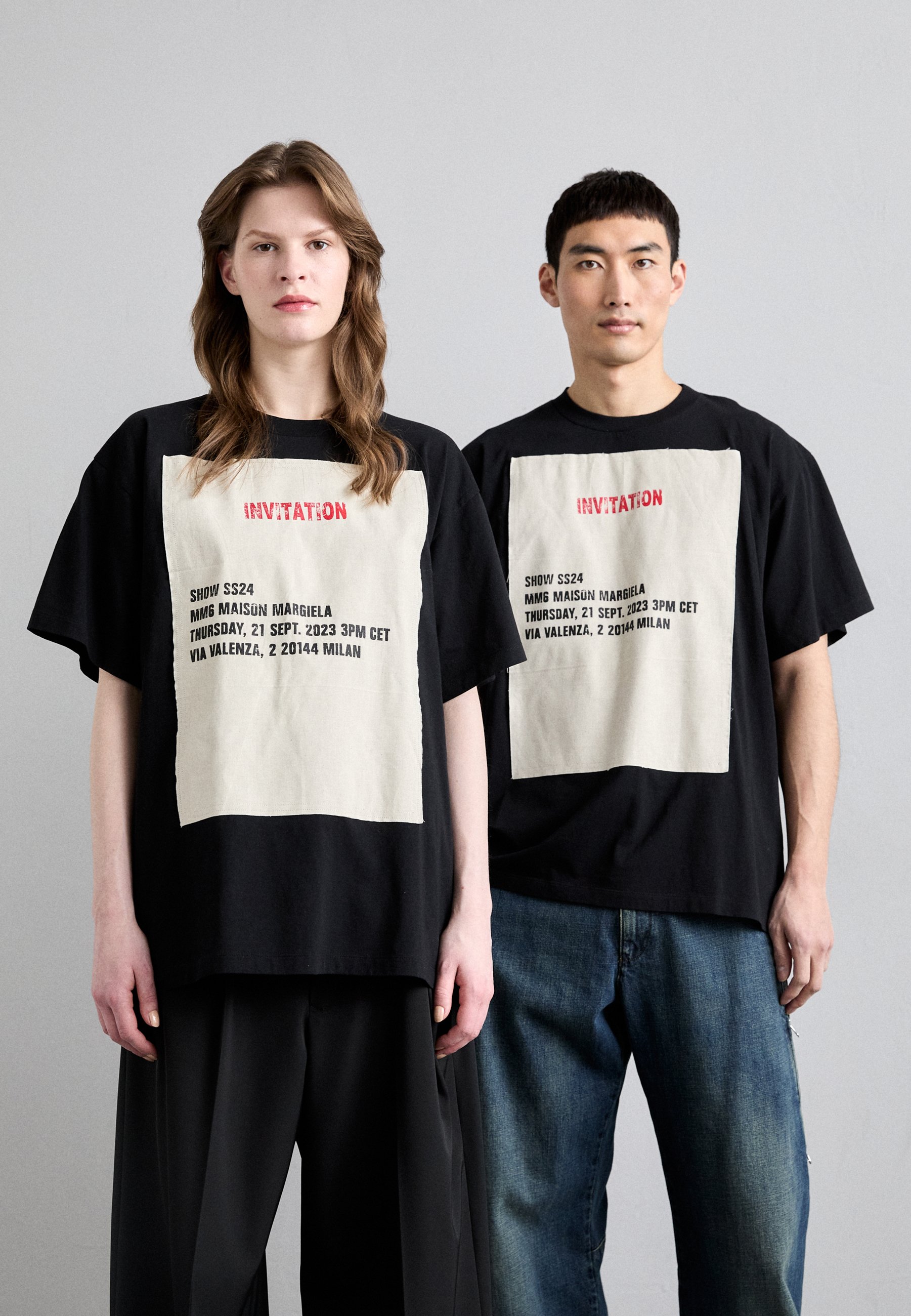 【MM6 Maison Margiela】SS24 Invitation クルーネック Tシャツ MM6 SS24 