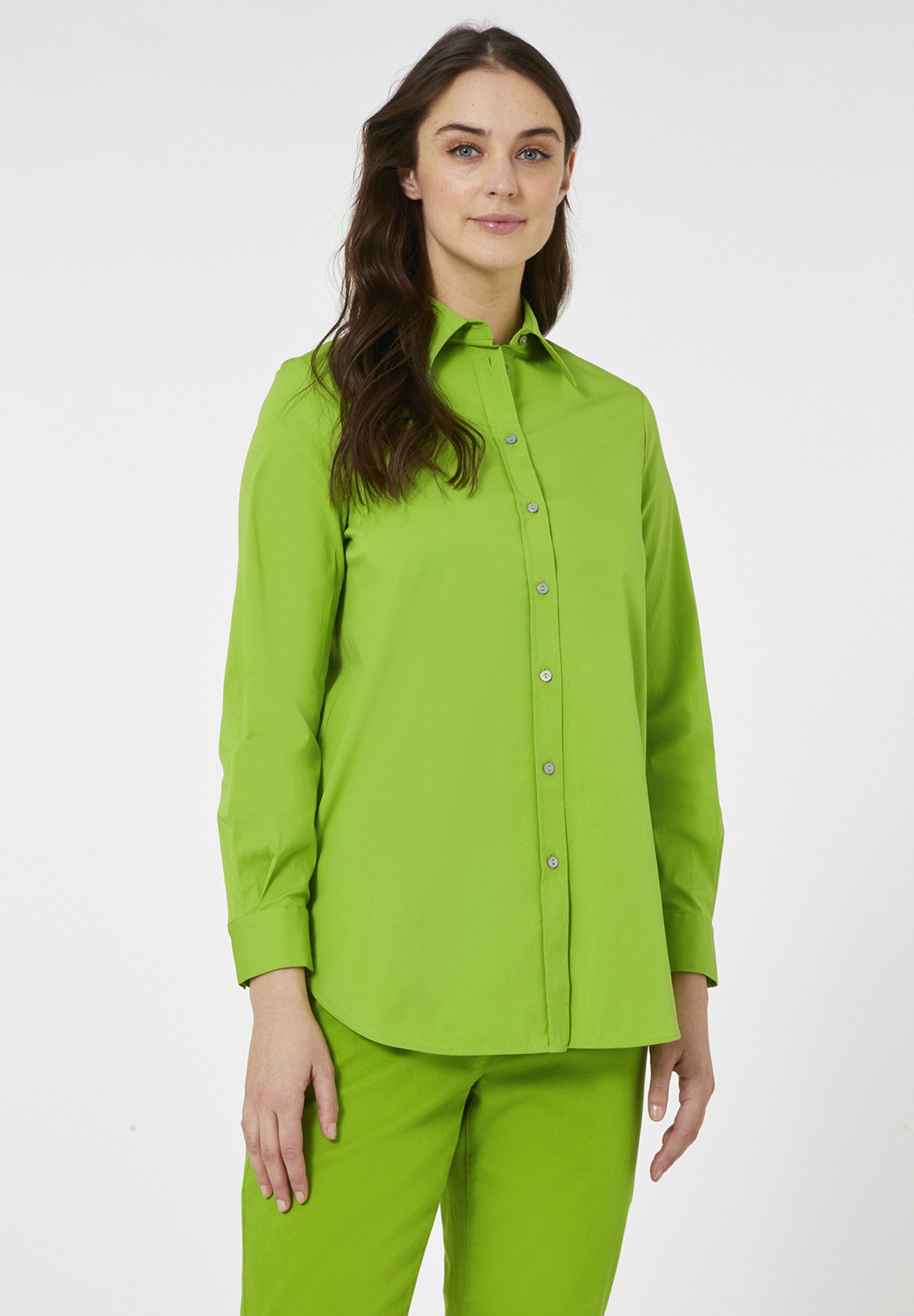 Haut Elena Miro Taille 44 - Manches 3/4 Gris-Vert-Rose - Occasion Parfait État