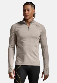 2XU IGNITION 1/4 - Stickad tröja - carbon black reflective