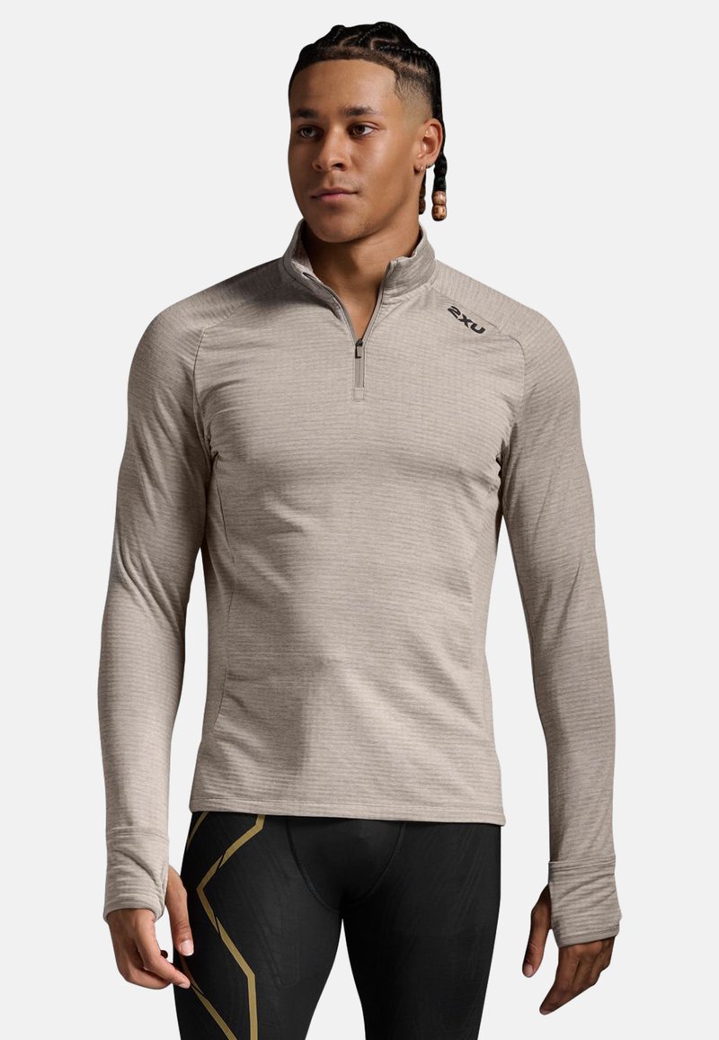 2XU IGNITION 1/4 - Stickad tröja - carbon black reflective