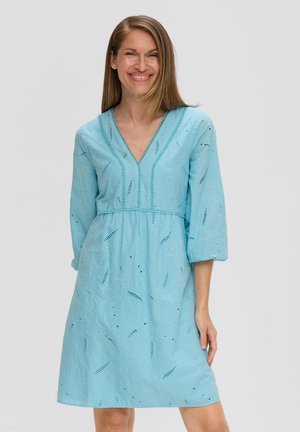 MIT LOCHMUSTER - Freizeitkleid - arktisblau