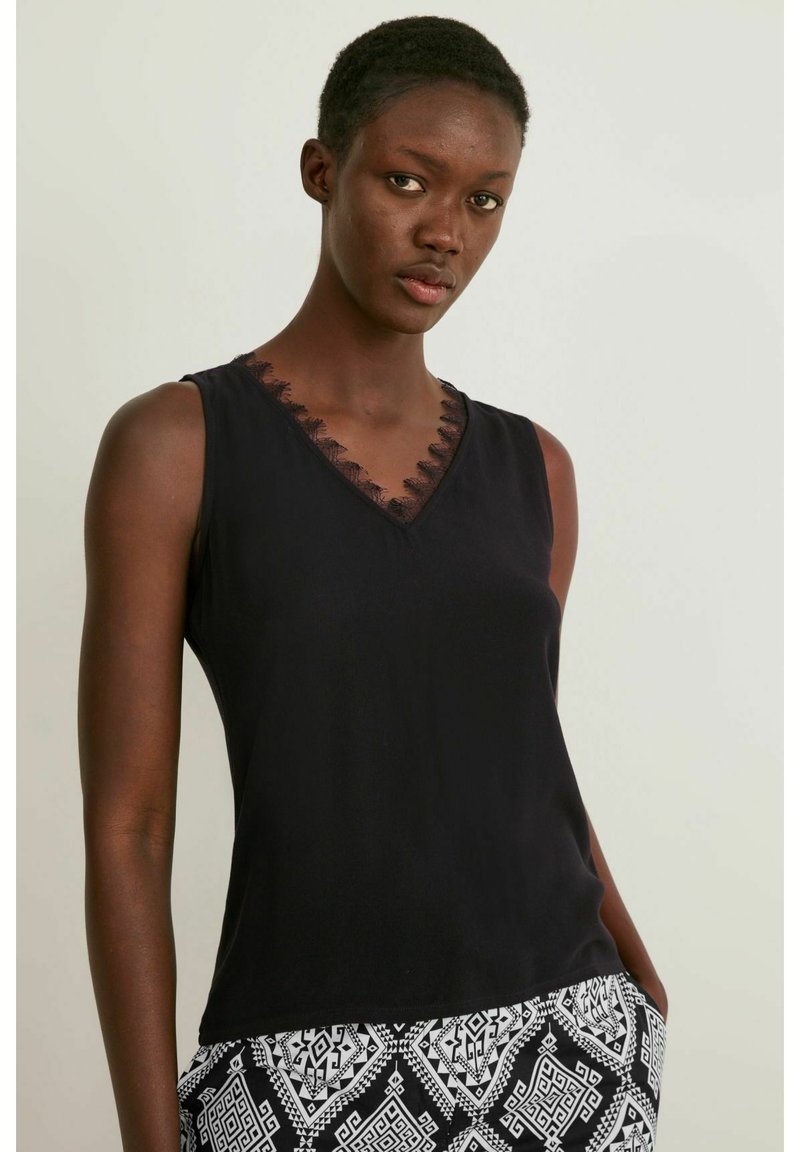 Damen T-Shirts | C&A Top schwarz - JQ08473 Damen T-Shirts | C&A Top schwarz - JQ08473