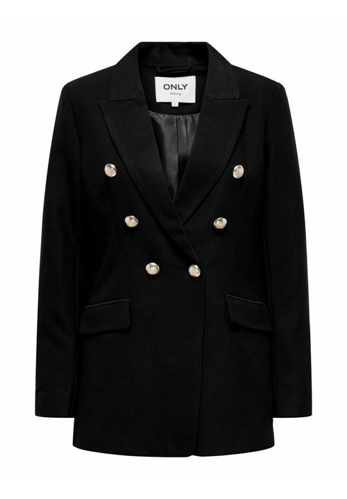 Giacca Blazer Corto Donna ONLY Onlanna Short Noos, Maniche 7/8, Senza Colletto, Nero