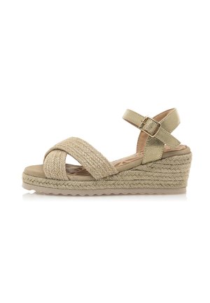 Sandali con zeppa - beige