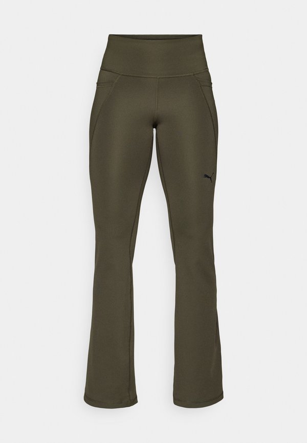 ESSENTIAL BOOTCUT PANT - Leggings - dark olive4