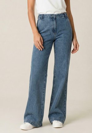 Diana Gallesi, JEANS FLARE - Wide Leg - azzurro