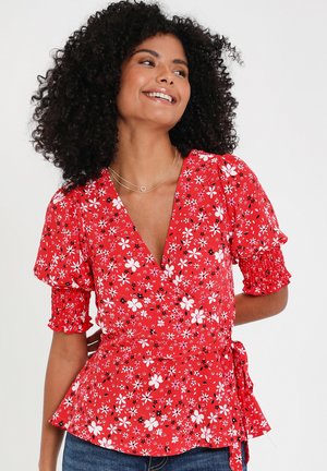 Threadbare THB DIANA WRAP  - Bluse - red
