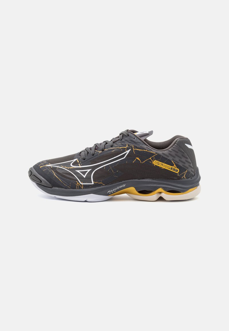 Mizuno WAVE LIGHTNING Z7 Volleyball shoes black oyster/gold/iron gate/black Zalando