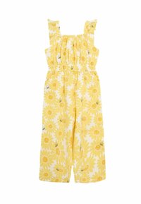 JoJo Maman Bébé - Mono - yellow sunflower print seersucker Imagen en miniatura 1