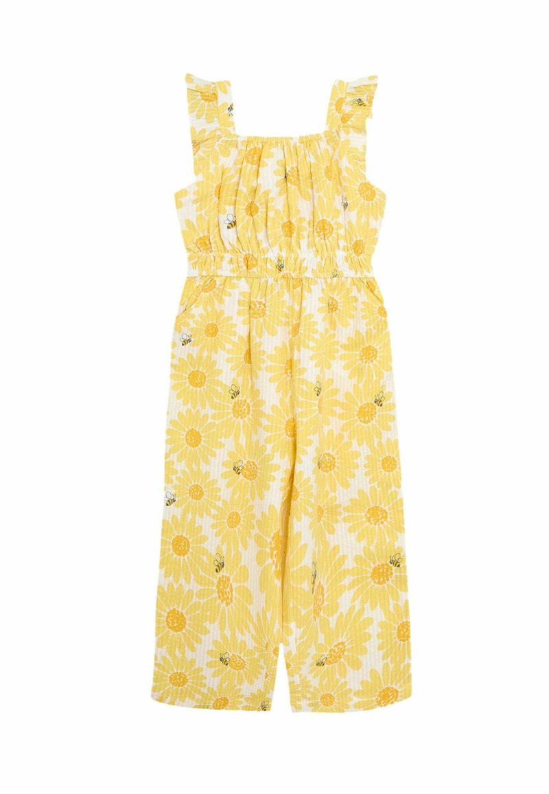 JoJo Maman Bébé - Mono - yellow sunflower print seersucker, Ampliar