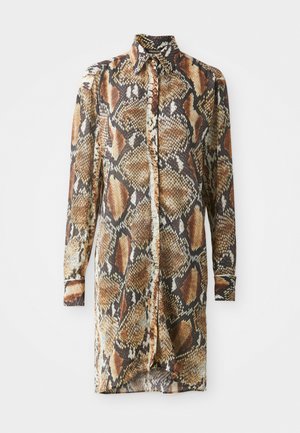 DRESS - Blusenkleid - brown