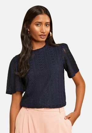 Love & Roses, REGULAR FIT - ALL OVER LACE TOP - Blúzka - navy