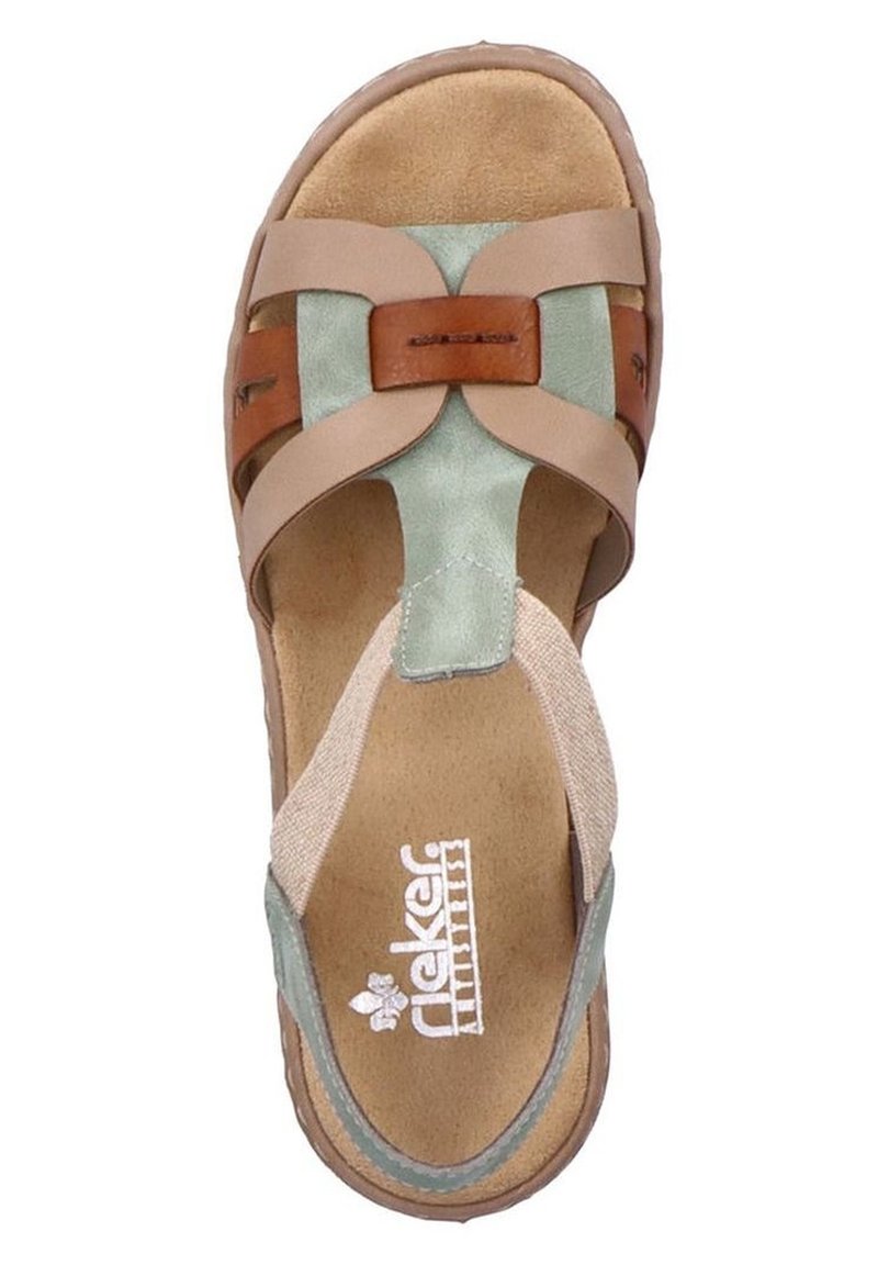 Rieker Chaussures Femme M2852 - Style Pieds Nus - Cuir Véritable - Léger Et Flexible - Semelle Caoutchouc