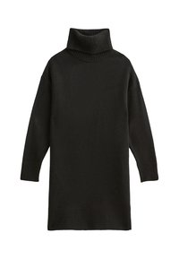 ROLL NECK - Vestido de punto - black