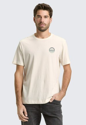 T-shirt print - gardenia white