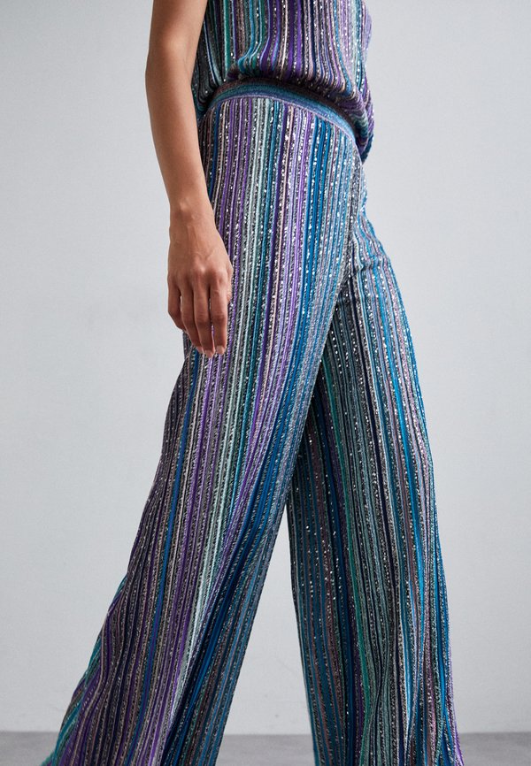 TROUSERS - Trousers - dark tones multicolor2
