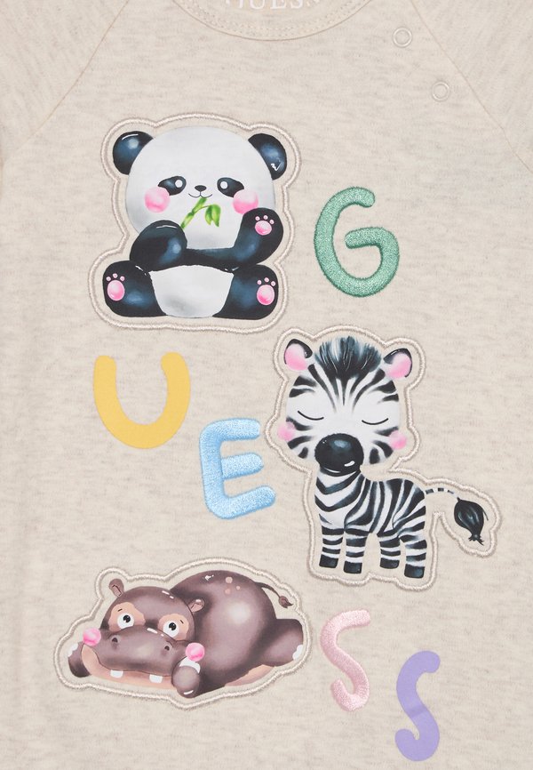 BABY INTERLOCK OVERALL UNISEX - Sleep suit - light oatmeal2