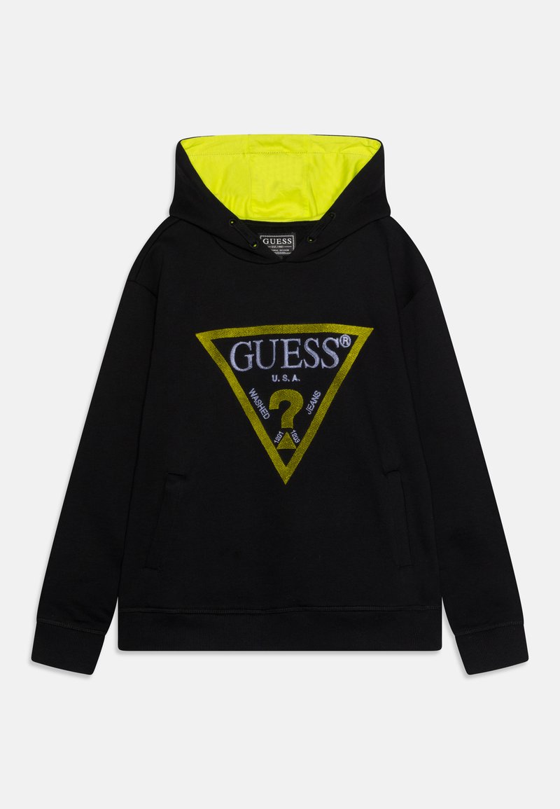 Pull à Capuche Guess Jeans Los Angeles - Rayures Marron Et Noir, Taille L - 100% Neuf Avec étiquettes