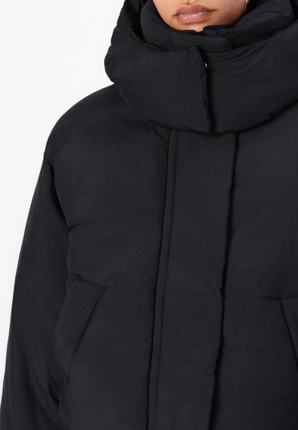 HOODED CROPPED PUFFER - Winter jacket3