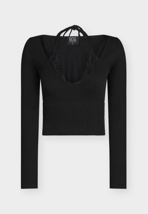 SEEING DOUBLE LONG SLEEVE  - Langarmshirt - black