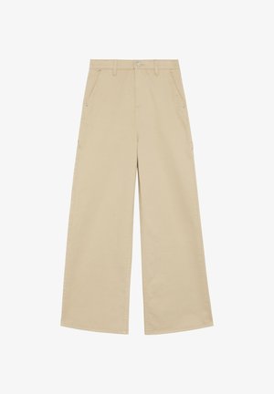 MIT WIDE LEG UND VERSTELLBAREM BUND - Hlače - sandstein