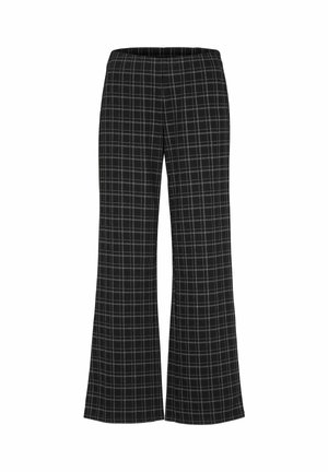 Cellbes of Sweden, JERSEY PANTS WITH STRAIGHT LEGS - Bukser - black checked