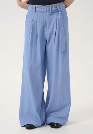 VITTA WIDE - Trousers - skye blue w stripe