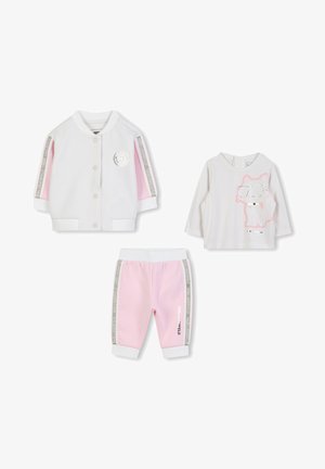 BABY 3 PACK - Ilgarankovis viršutinės dalies drabužis - off white/pink