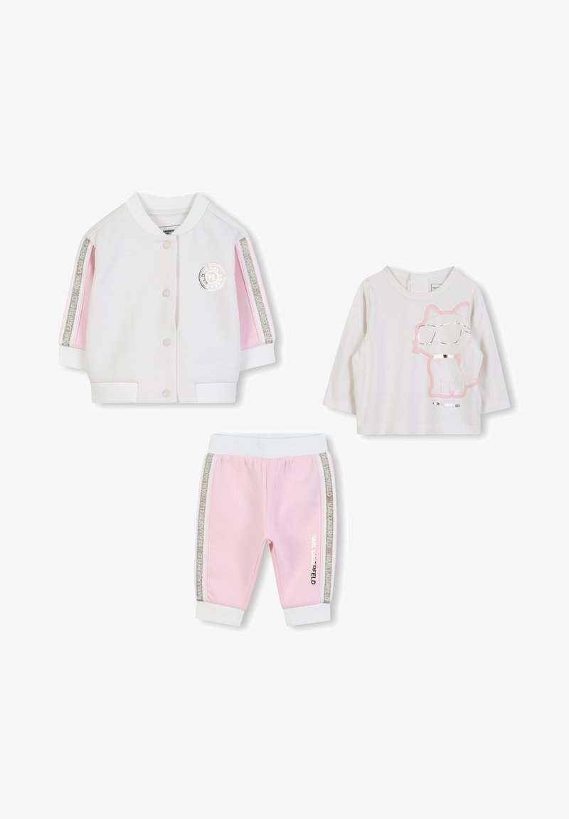 KARL LAGERFELD KIDS BABY 3 PACK - Maglietta a manica lunga - off white/pink