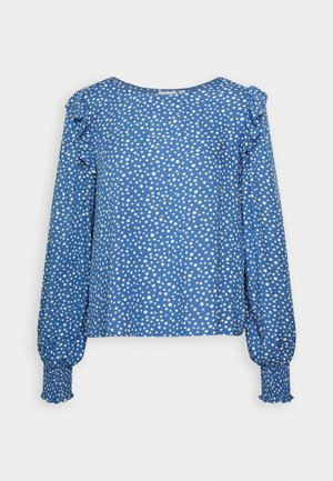 VILA VIPIL OMA O NECK - Blouse - federal blue/cloud dancer