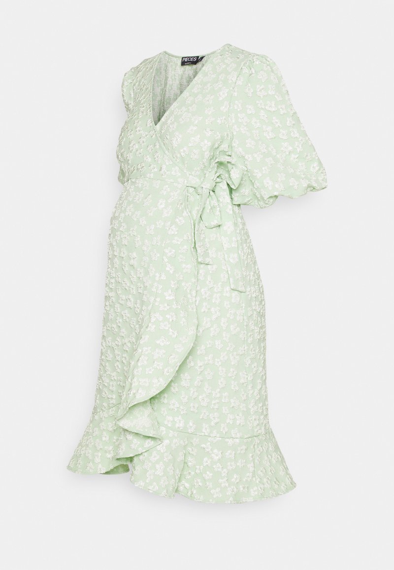 Pieces Maternity Jurk lichtgroen