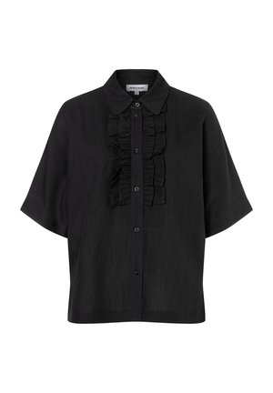 More & More, MORE & MORE LEICHTE KURZARM-RÜSCHENBLUSE - Button-down blouse - black