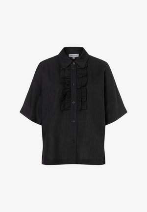 More & More, MORE & MORE LEICHTE KURZARM-RÜSCHENBLUSE - Button-down blouse - black