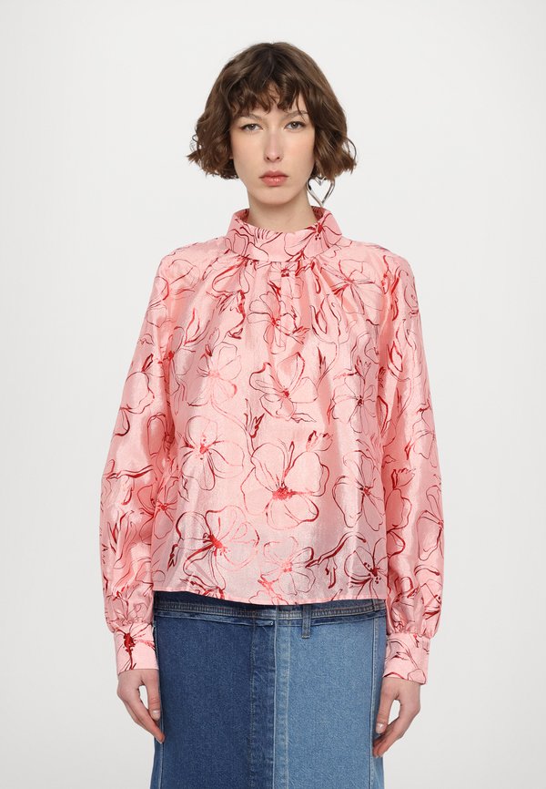 GATHERED LONG SLEEVE  - Blouse