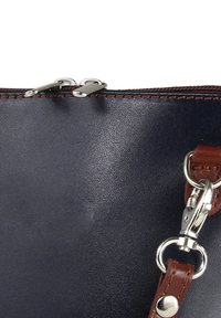 DrachenLeder Umhängetasche - blau/braun