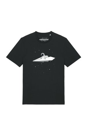 watapparel, FLY ME TO THE MOON - T-Shirt print - black