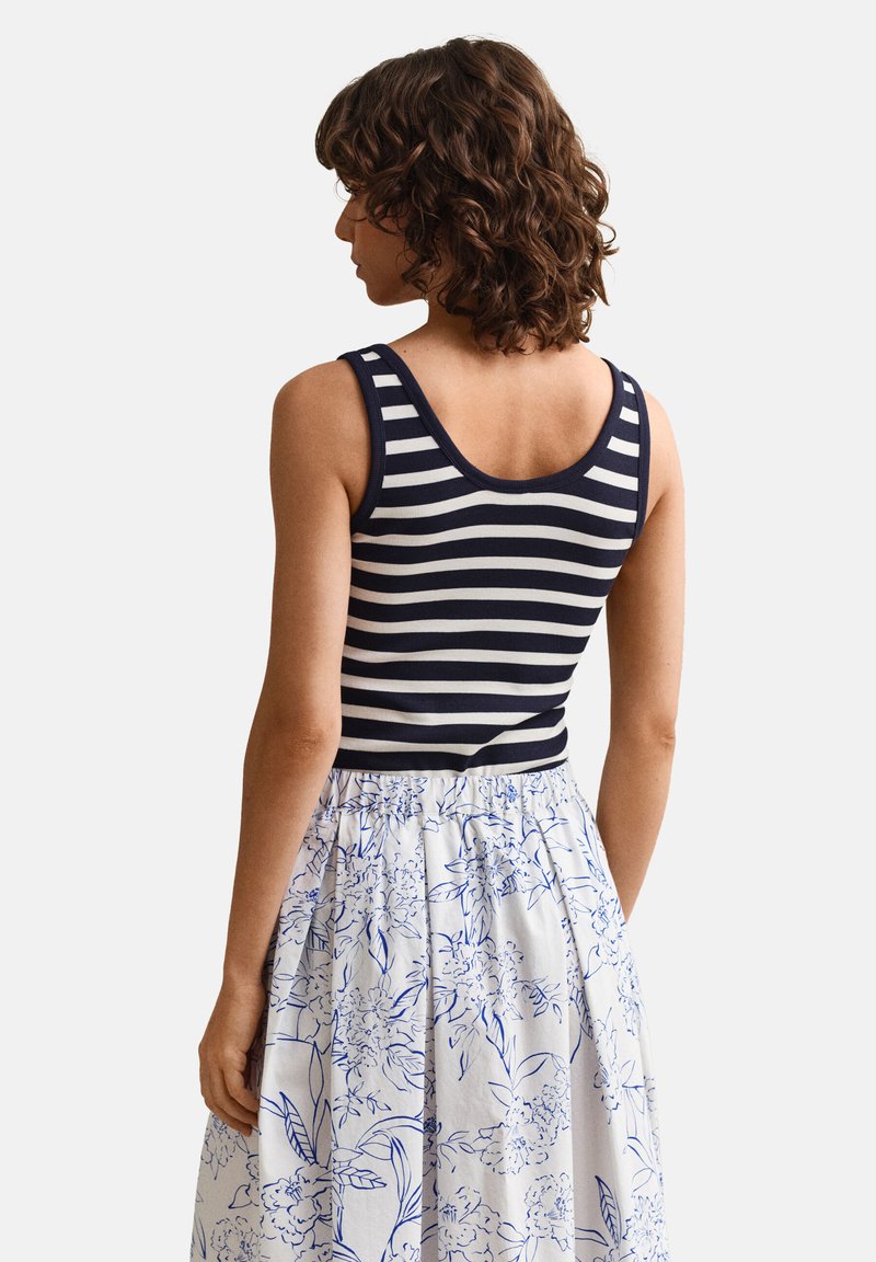 GANT STRIPED TANK - Top - evening blue