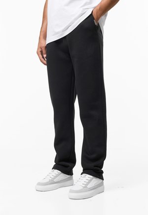 RELAXED OPEN HEM JOGGER - Pantalon de survêtement - black