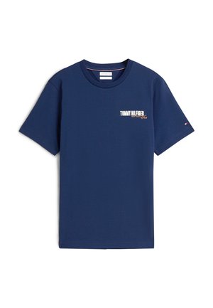 Tommy Hilfiger, SUMMER BACK GRAPHIC REGULAR TEE - Tričko s potlačou - carbon navy