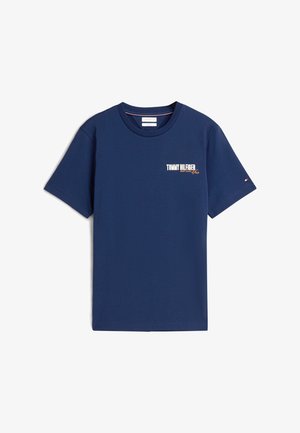 Tommy Hilfiger, SUMMER BACK GRAPHIC REGULAR TEE - Tričko s potlačou - carbon navy