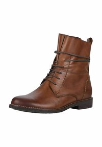 Marco Tozzi Botines con cordones - cognac