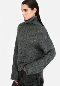 LIU JO WITH GEMSTONES - Maglione - grey