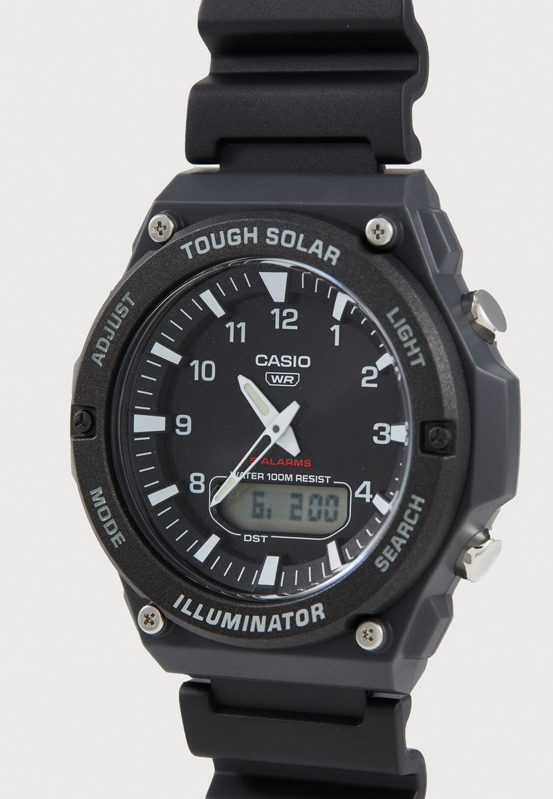 Montre Casio Databank - Modèle Unisexe Gris, Affichage Analogique, Occasion Très Bon état