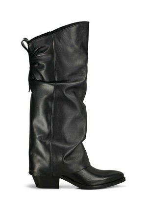 TEXANO ALTO ARRICCIATO - Cowboy-/Bikerlaarzen - nero