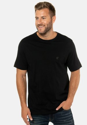 DOPPELPACK RUNDHALS BEQUEME PASSFORM - T-Shirt basic - black