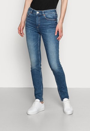 TROUSER SKINNY FIT REGULAR LENGTH HIGH WAIST - Jeans Skinny Fit - dark vintage